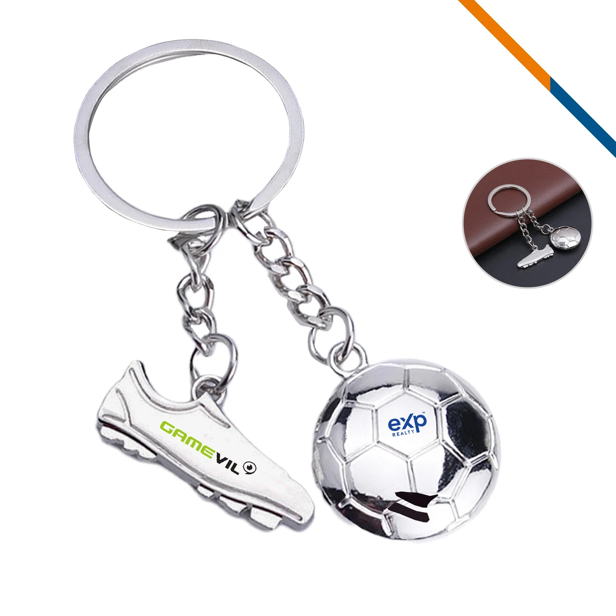 Runner Soccer Shoe Keychain 1