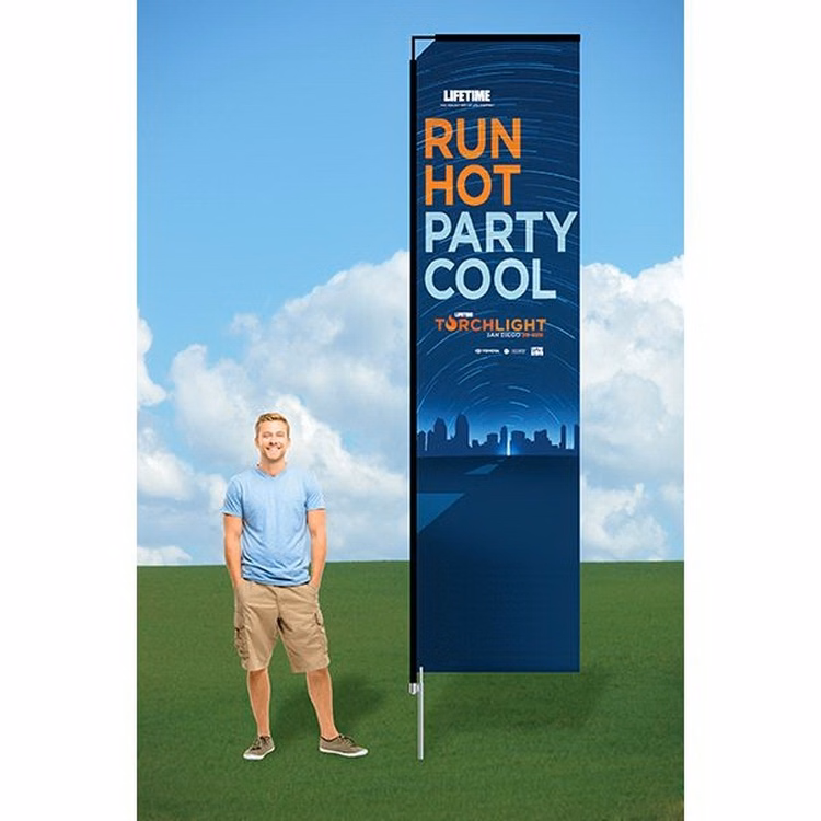 9ft Swooper Flag with Ground Stake-Double