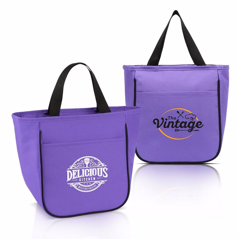 Portable Insulated Thermal Lunch Bag ( 8.7" X 9.4" X 6" )