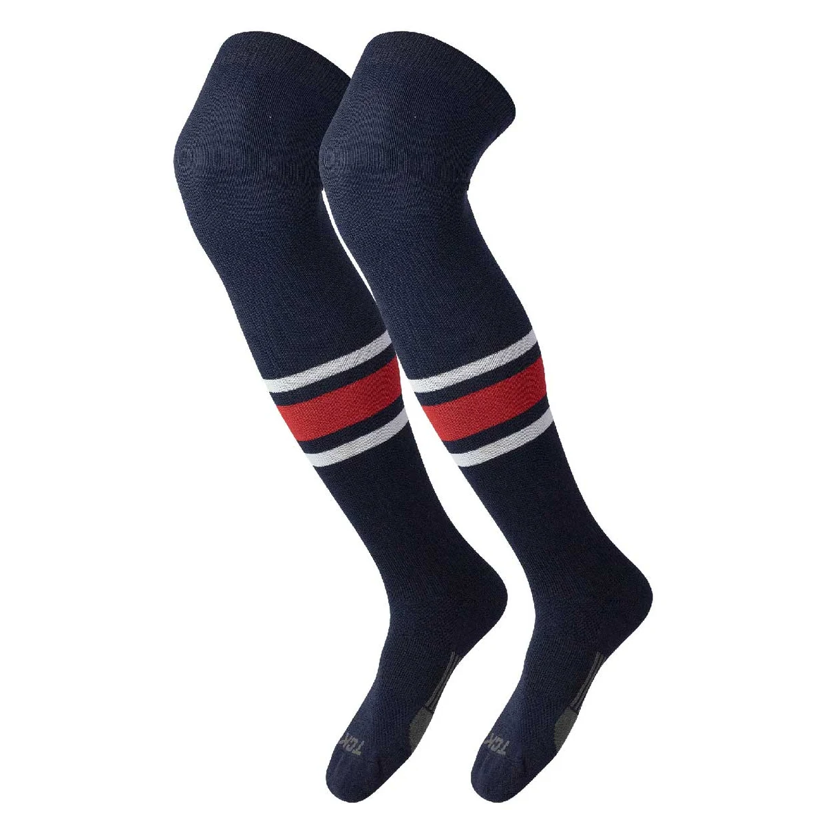 Dugout Over the Knee Baseball Socks Stripes Pattern E 1