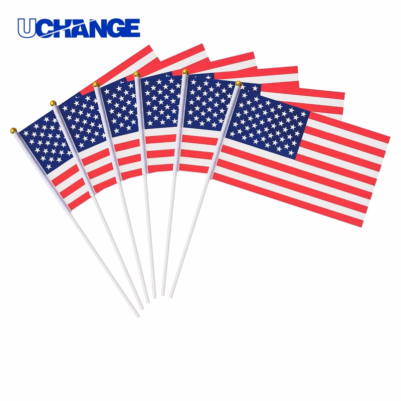 Mini Plain Flag on Stick Display