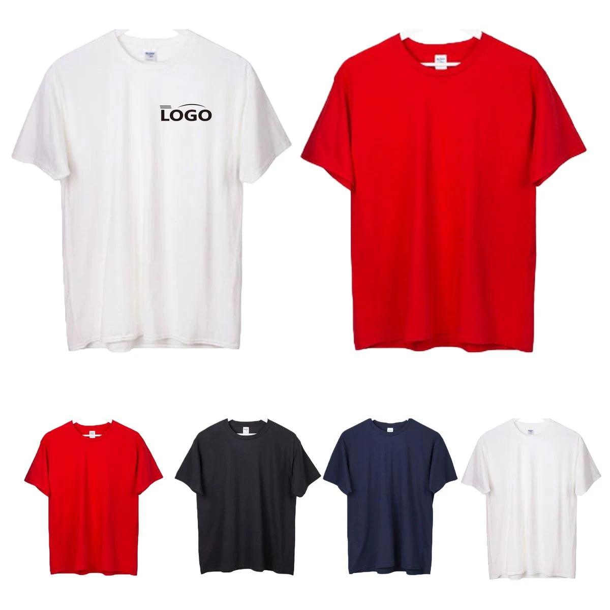 Solid-Color Men's Crew-Neck T-Shirt 1