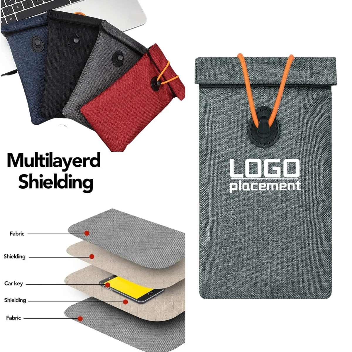 Phone Signal Shield Pouch, RFID Anti-Theft Radiation Block 1
