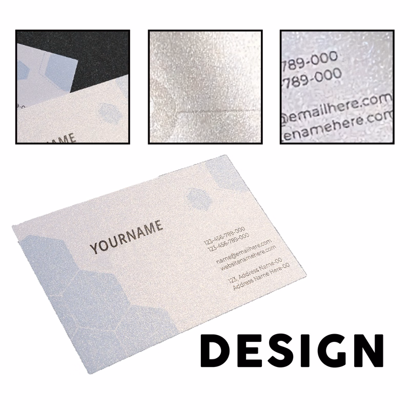 Branded Luxury Pearlized Heavy Stock Business Card