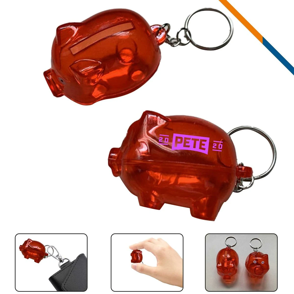 Petch Piggy Bank Keychain 1