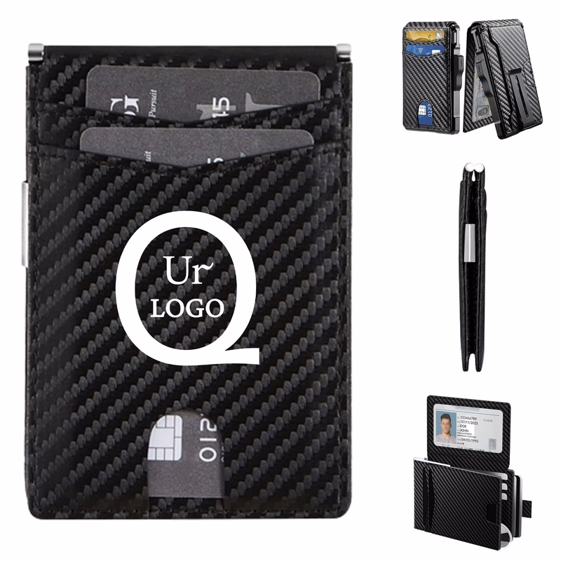 Carbon Fiber Card Holder W/ Rfid Blocking