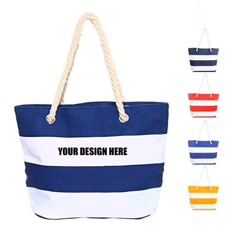 Rope Handle Cotton Tote Bag