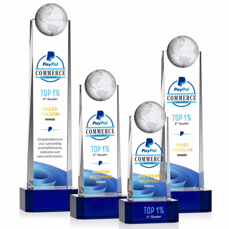 Sherbourne Globe VividPrint™ Award - Blue