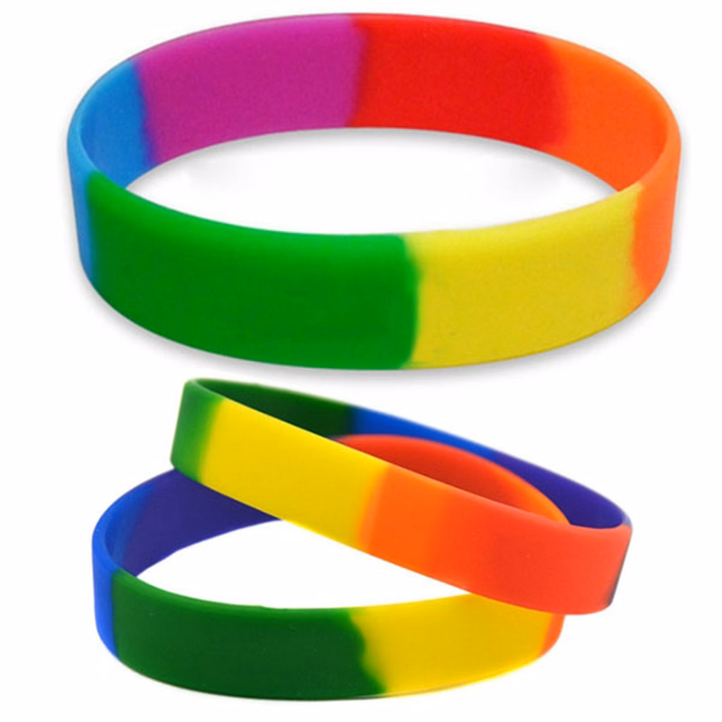Rainbow Silicone Bracelet / Wristband