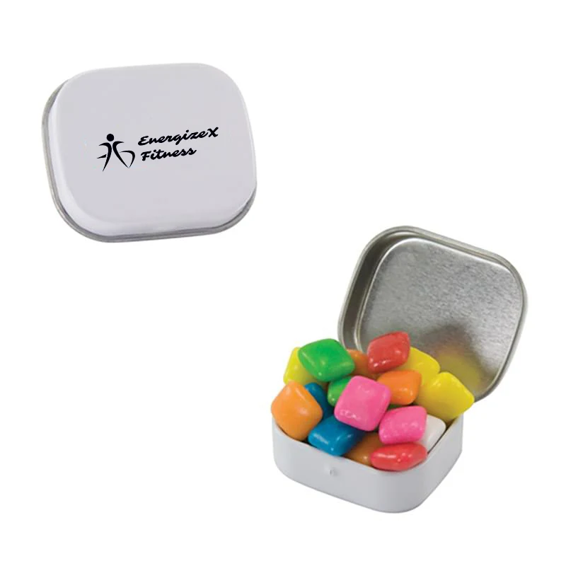 Mini Tin Sugar-Free Peppermints, Chicles Gum 1