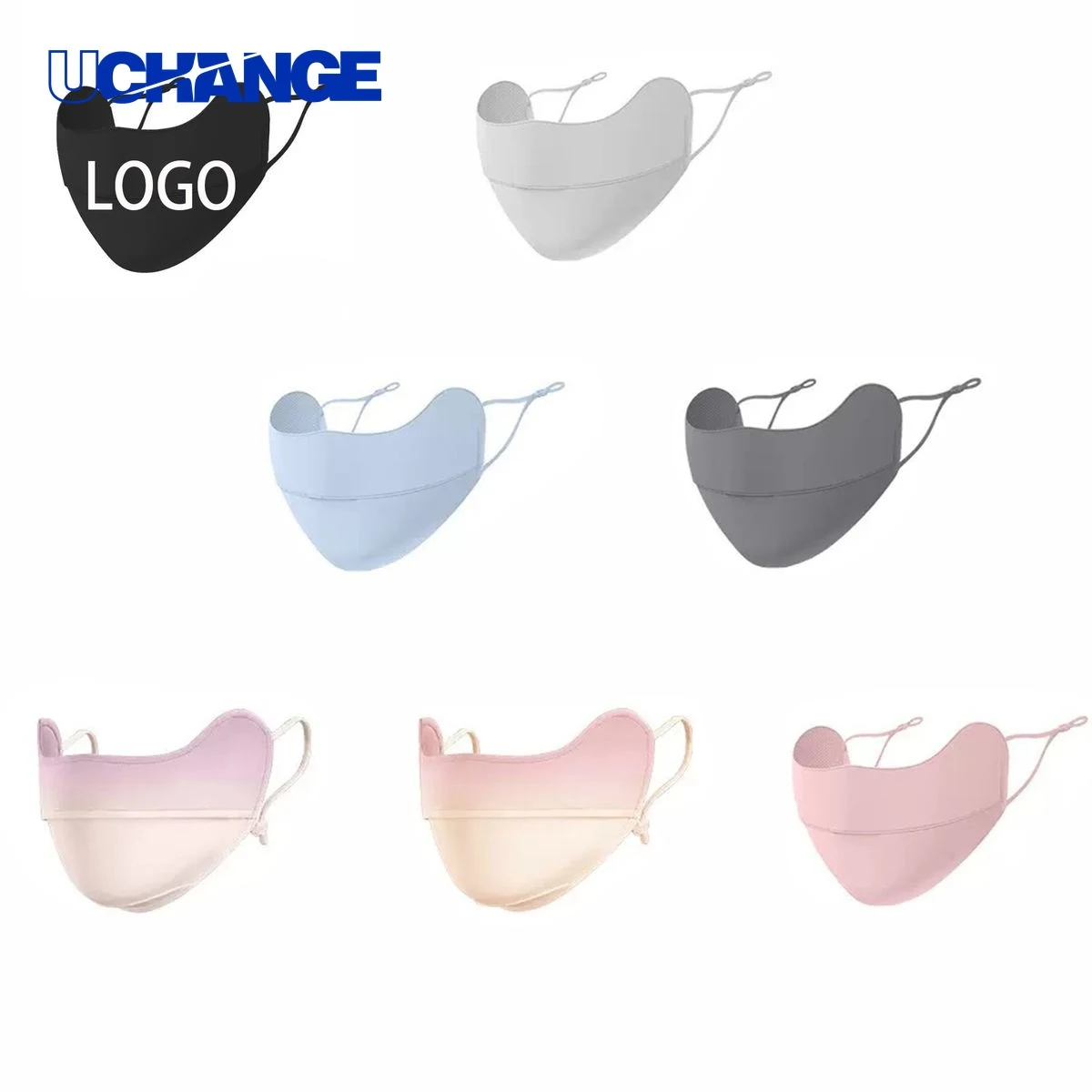 Cool-Feeling Ice Silk Sunscreen Mask MOQ 50 for Outdoor Use 1