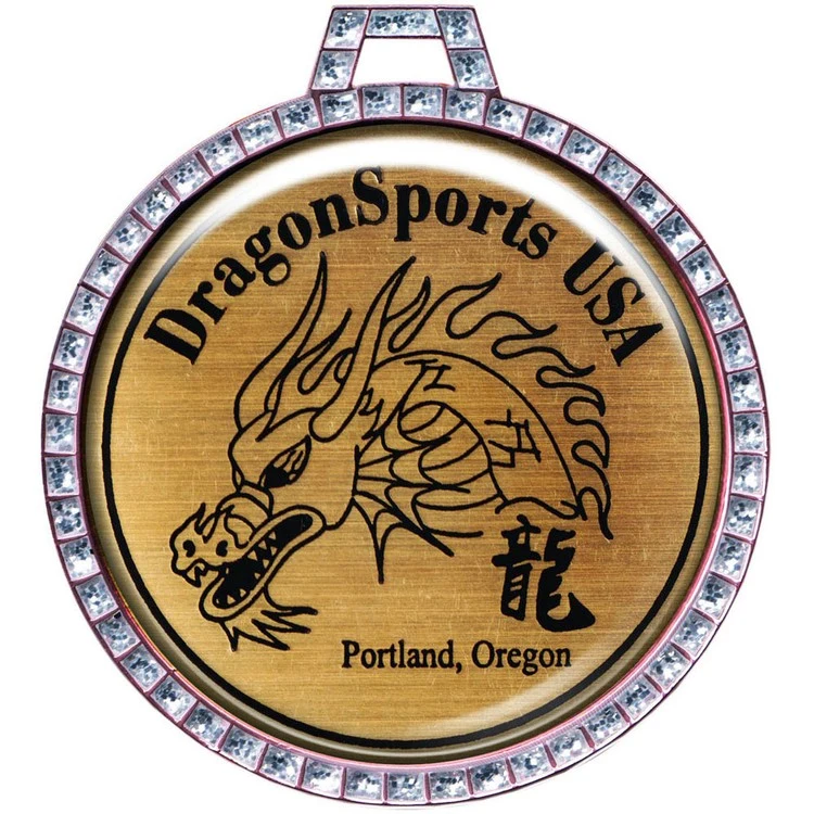 Express Vibraprint™ Clear Glitter Insert Medal (2-1/4") 1