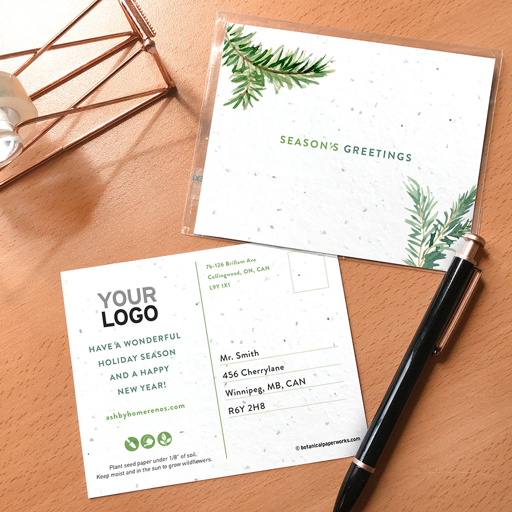 Evergreen Greetings Plantable Holiday Postcards 1