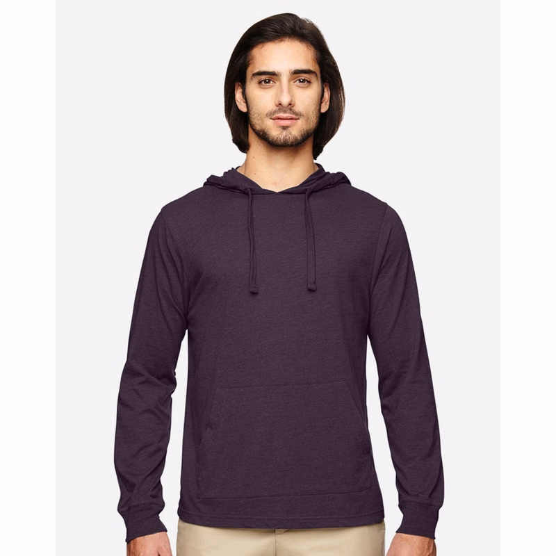 Unisex Eco Jersey Pullover Hooded Long Sleeve T-Shirt - EC1085