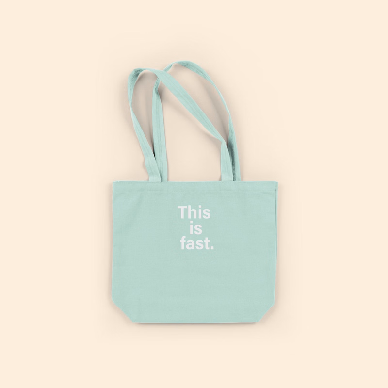 THIS IS FAST DAILY GRIND - COLORED CANVAS
