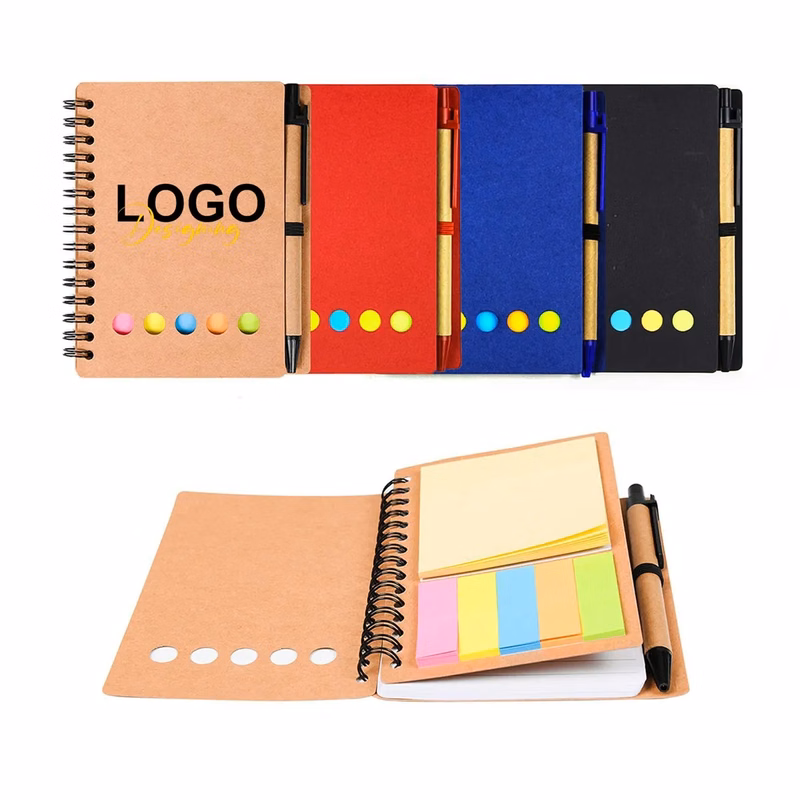 Full Color Note Caddy & Pen Set