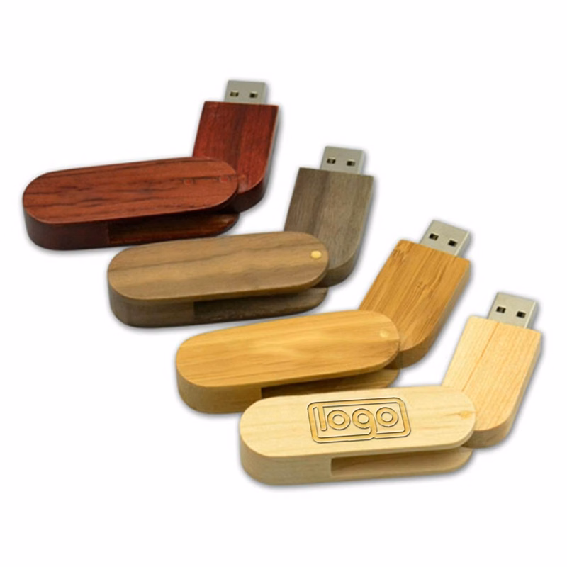 Bamboo USB Flash Drive with Laser Engraving
