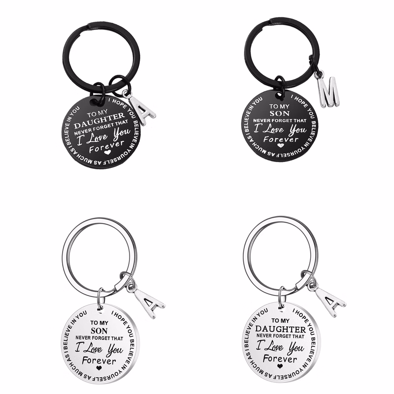 Stainless Steel Round Keychain