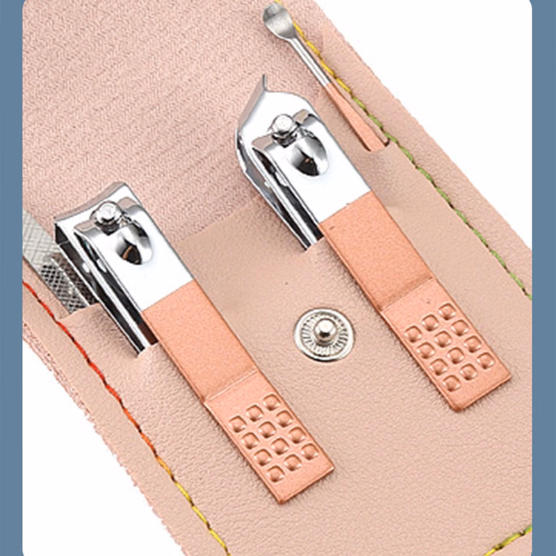 Portable travel nail clippers set