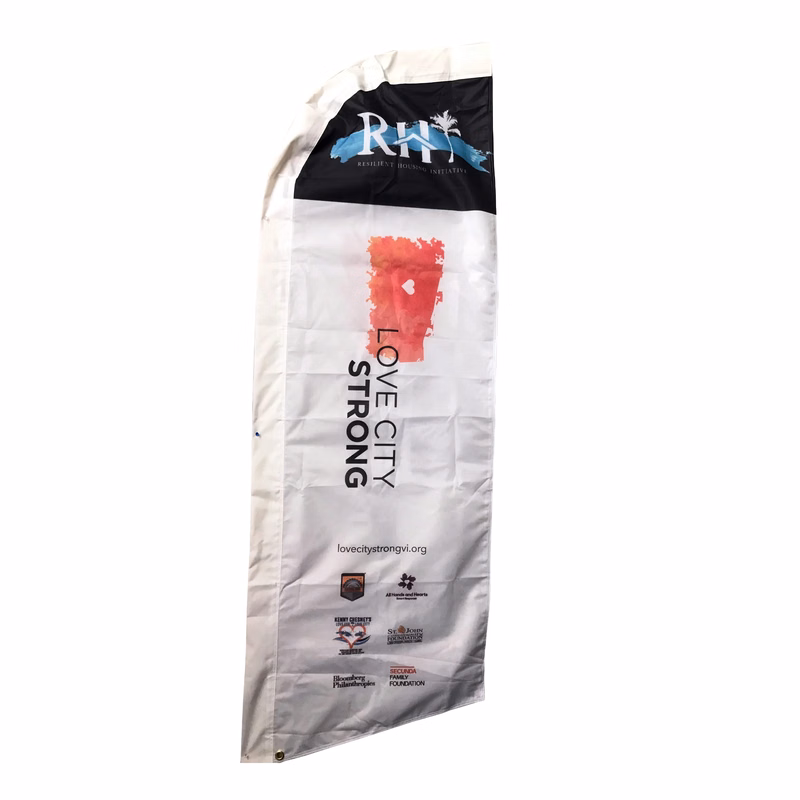 Custom Screen Sublimation Swooper Flags 9.5' x 2'