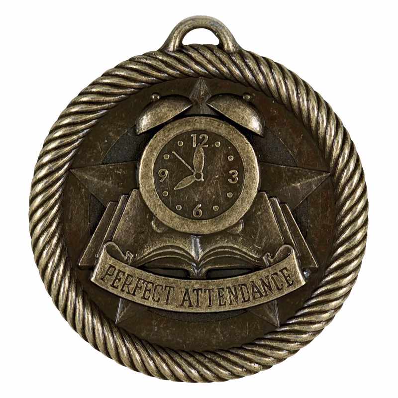 Perfect Attendance Value Medal