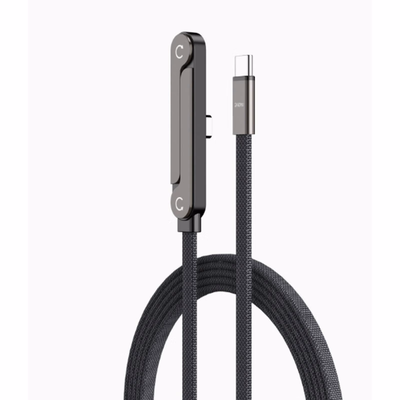 Long Type-C Braided Cable with Stand