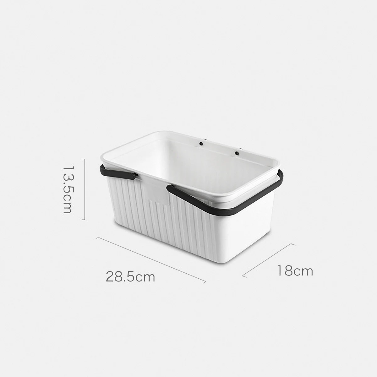 Handled Plastic Storage Basket 1