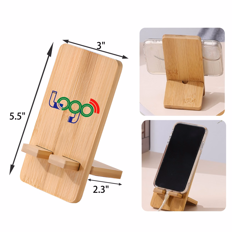 MOQ 50 PCS Durable Wooden Phone Holder
