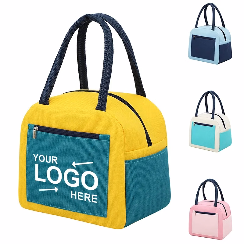 Multicolored Pocket Lunch Bag