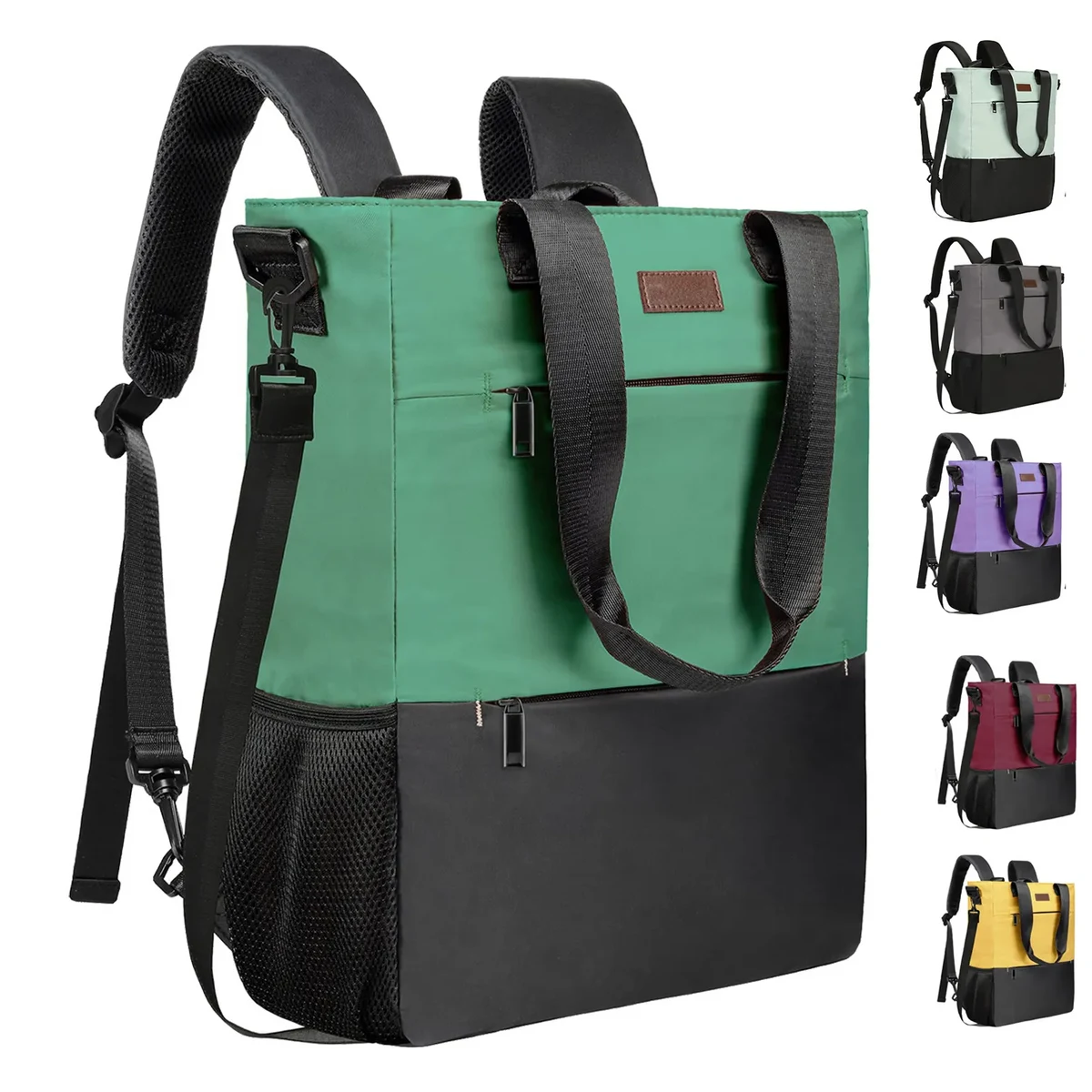 Convertible Women Laptop Water Resistant Casual Backpack 1