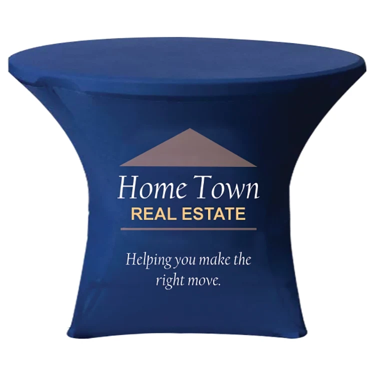 31.9" x 29.1" Round Stretch Table Cover 1