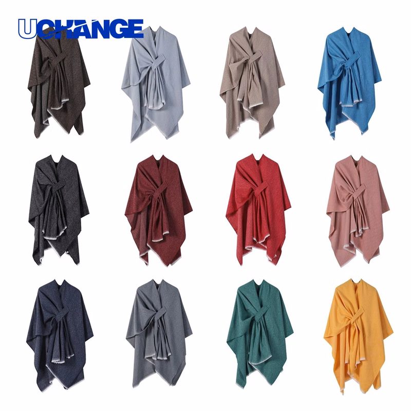 Solid Color Knitted Scarf