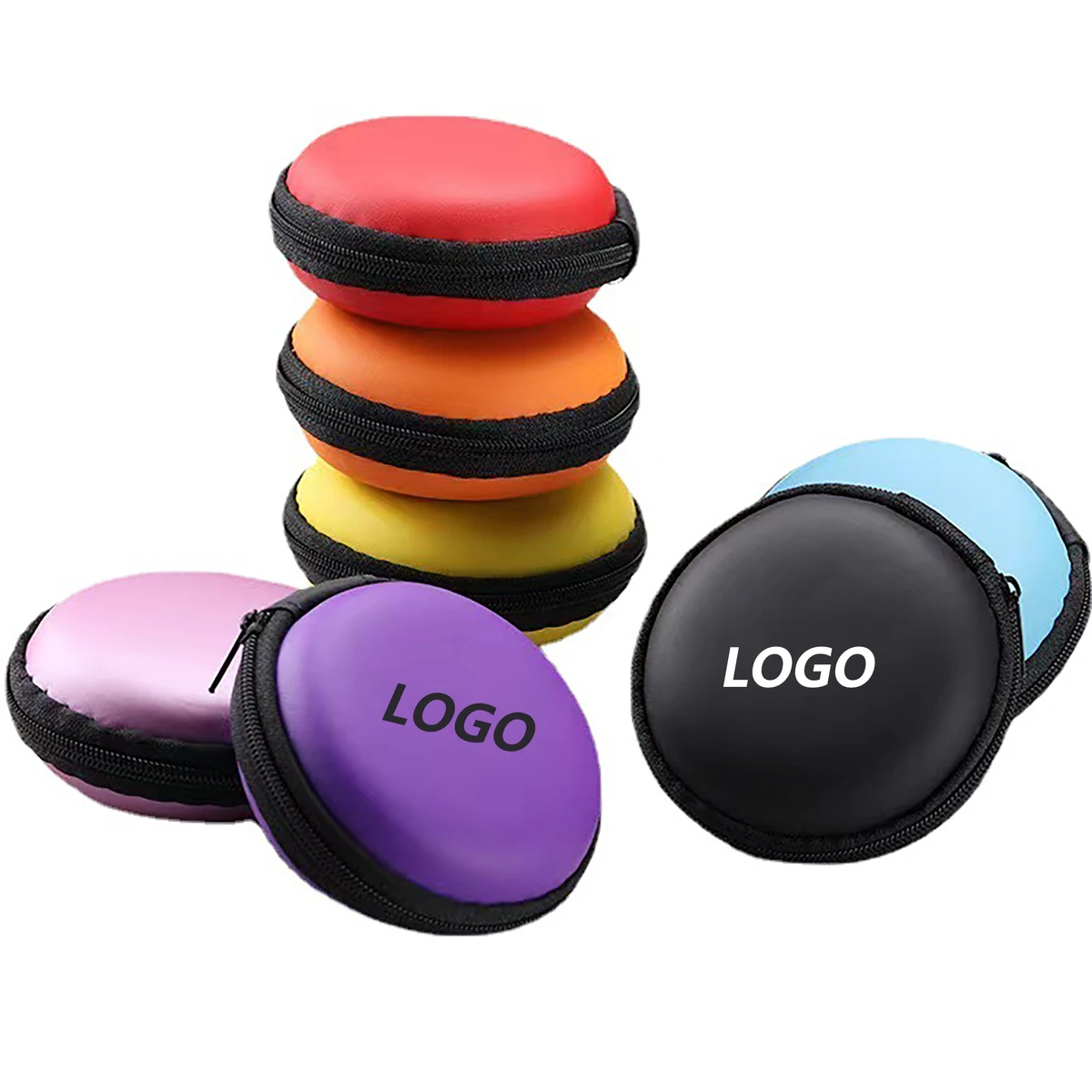 Small Round Storage Earphone Box Earbuds Case 1