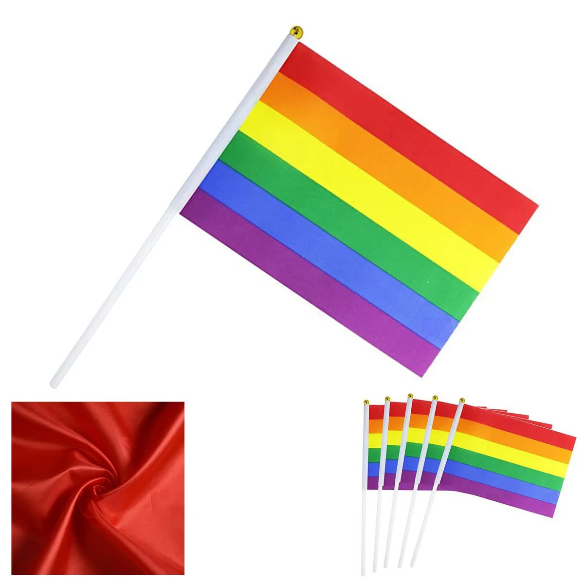 Polyester Hand Waving Flag for Outdoor Events 1