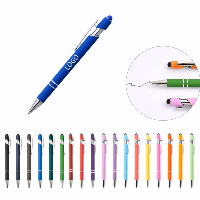 Touch Screen Compatible Aluminum Retractable Pen