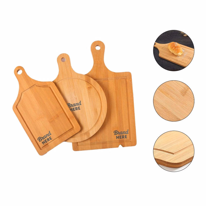 Small Kitchen Prep Bamboo Cutting Board with Handle