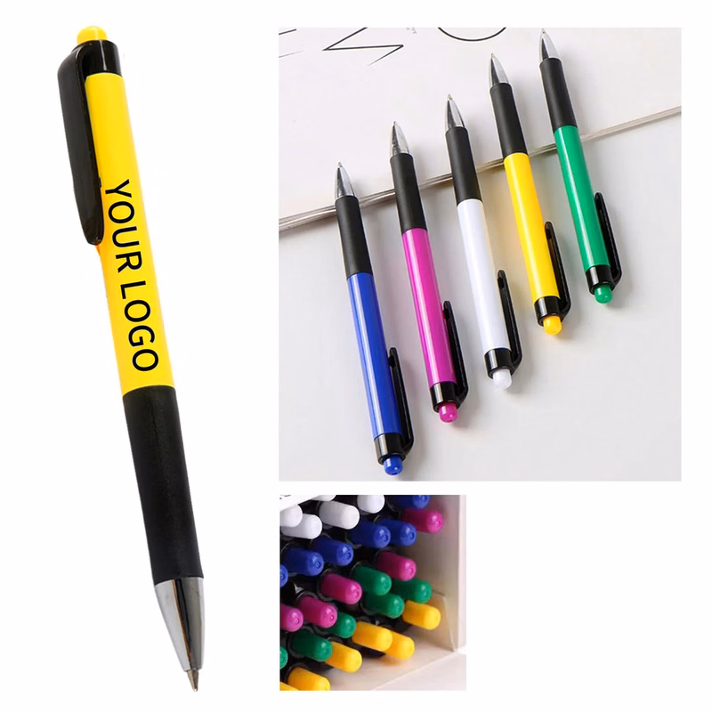 Retractable Plunge Action Pens with Comfortable Grip