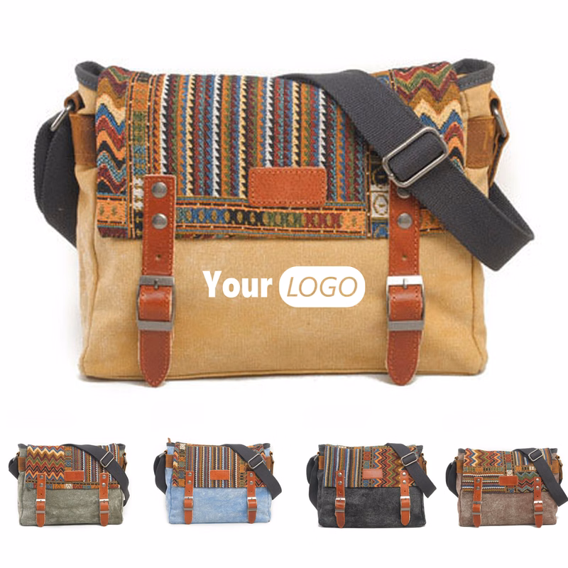 Canvas Messenger Bag for Women