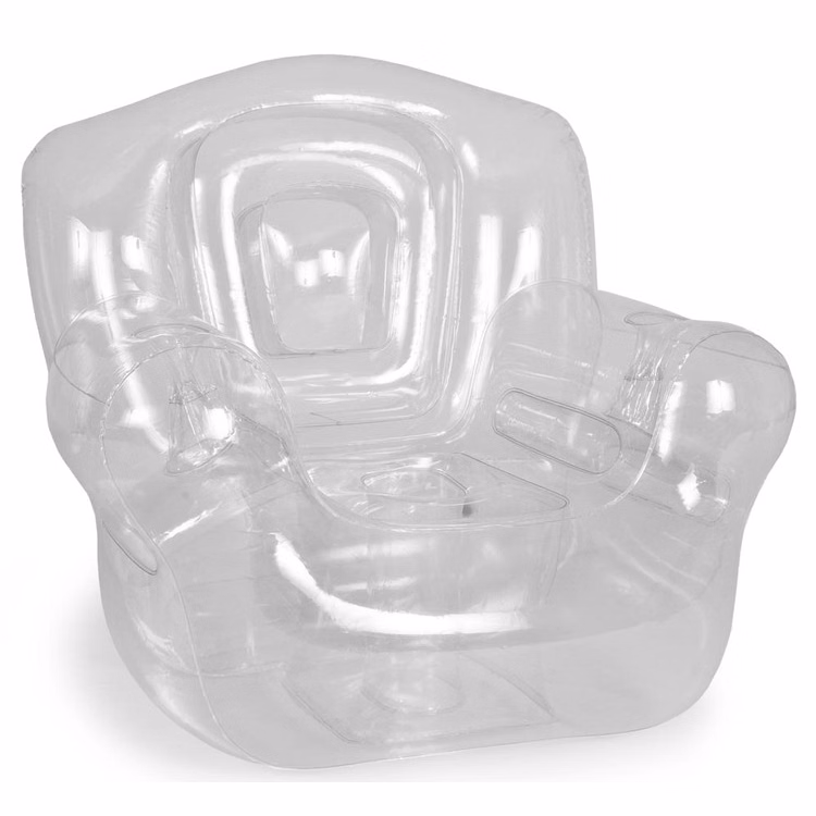 Inflatable Blown-Up Chair, White - No Imprint