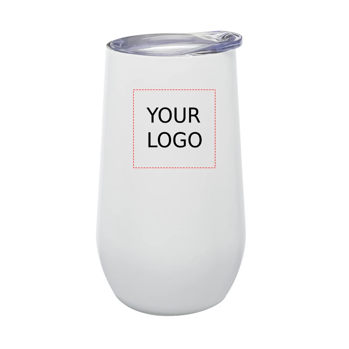 Double Wall Stemless Matte Wine Glass, 9 oz 1