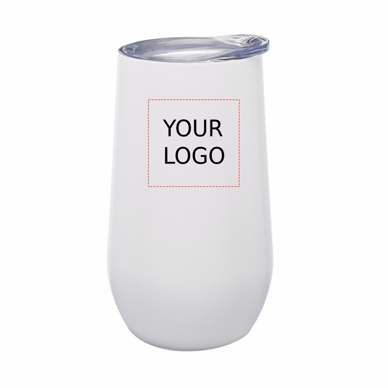 Double Wall Stemless Matte Wine Glass, 9 oz