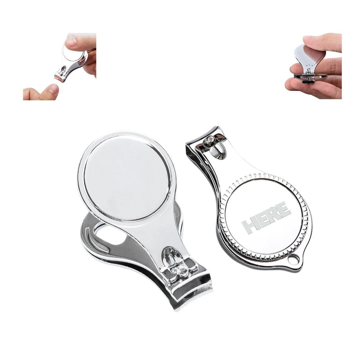 Round Multifunctional Nail Clippers 3 in 1 1