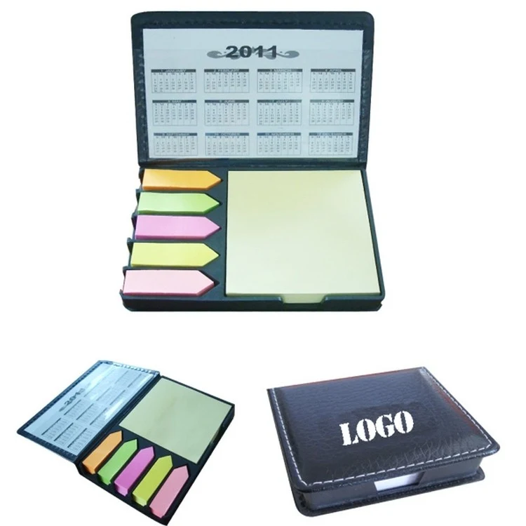 Popular Business Sticky Note With Calendar, Leather Cover Me 1
