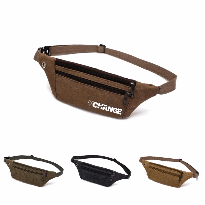 Durable Canvas Sport Fanny Pack Waist Bag
