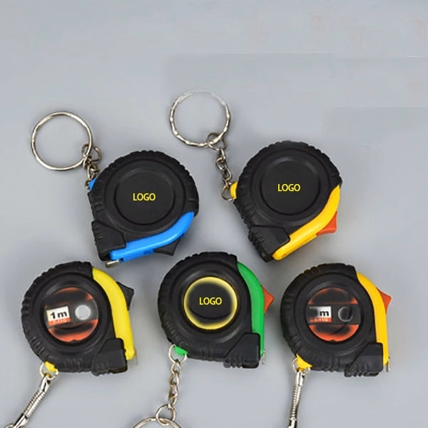 Mini Tape Measure Keyring Key Chains