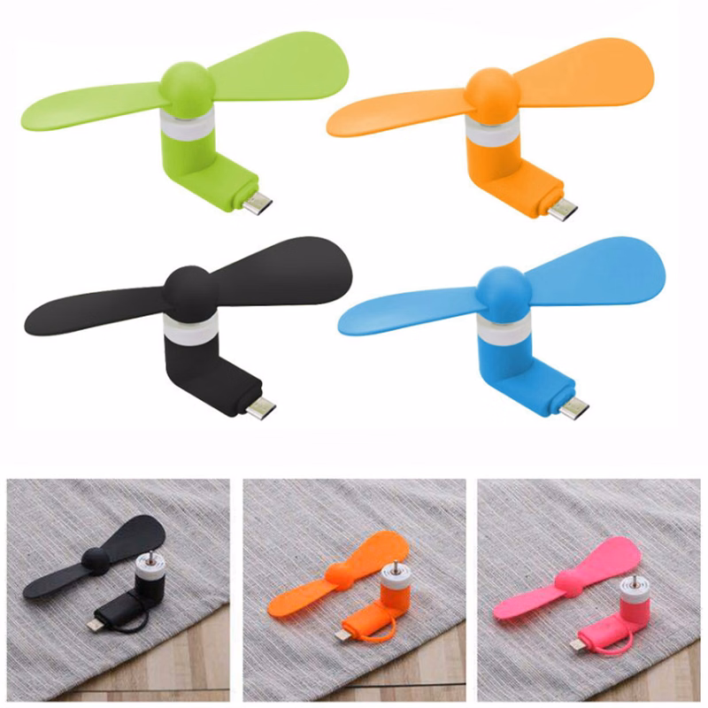 2 IN 1 Portable Mobile Phone Fan