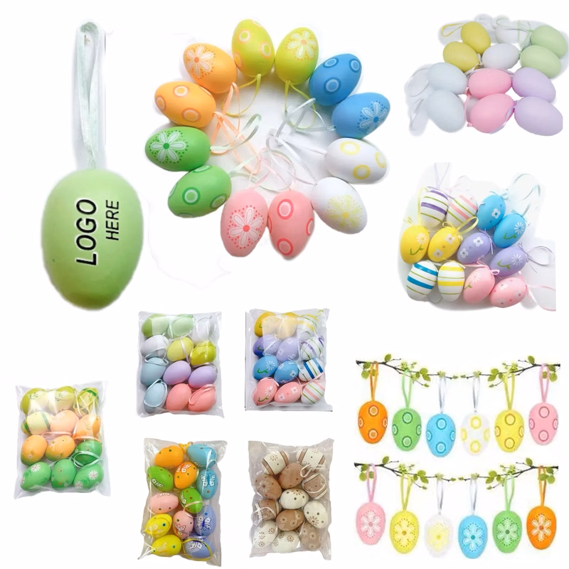 12 Pcs 2.36 Inch Neutral Easter Speckled Eggs