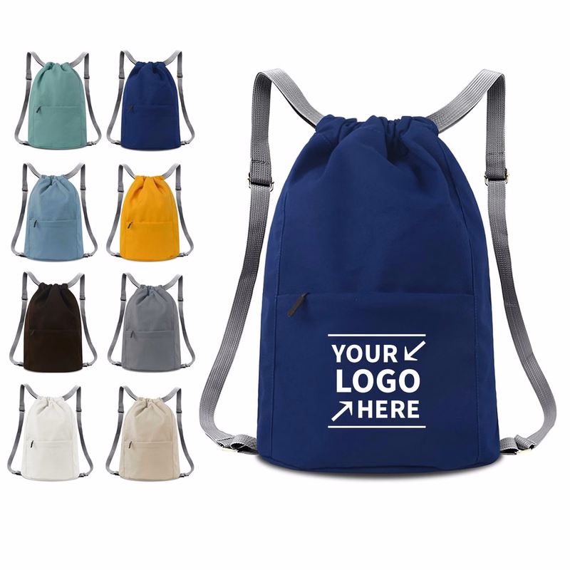 Canvas Drawstring Backpack