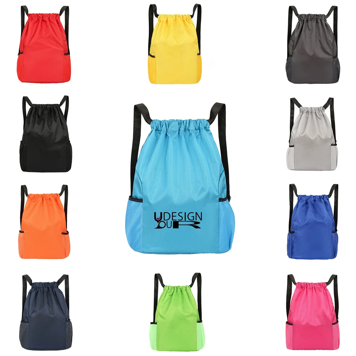 Sports Drawstring Backpack Bag 1