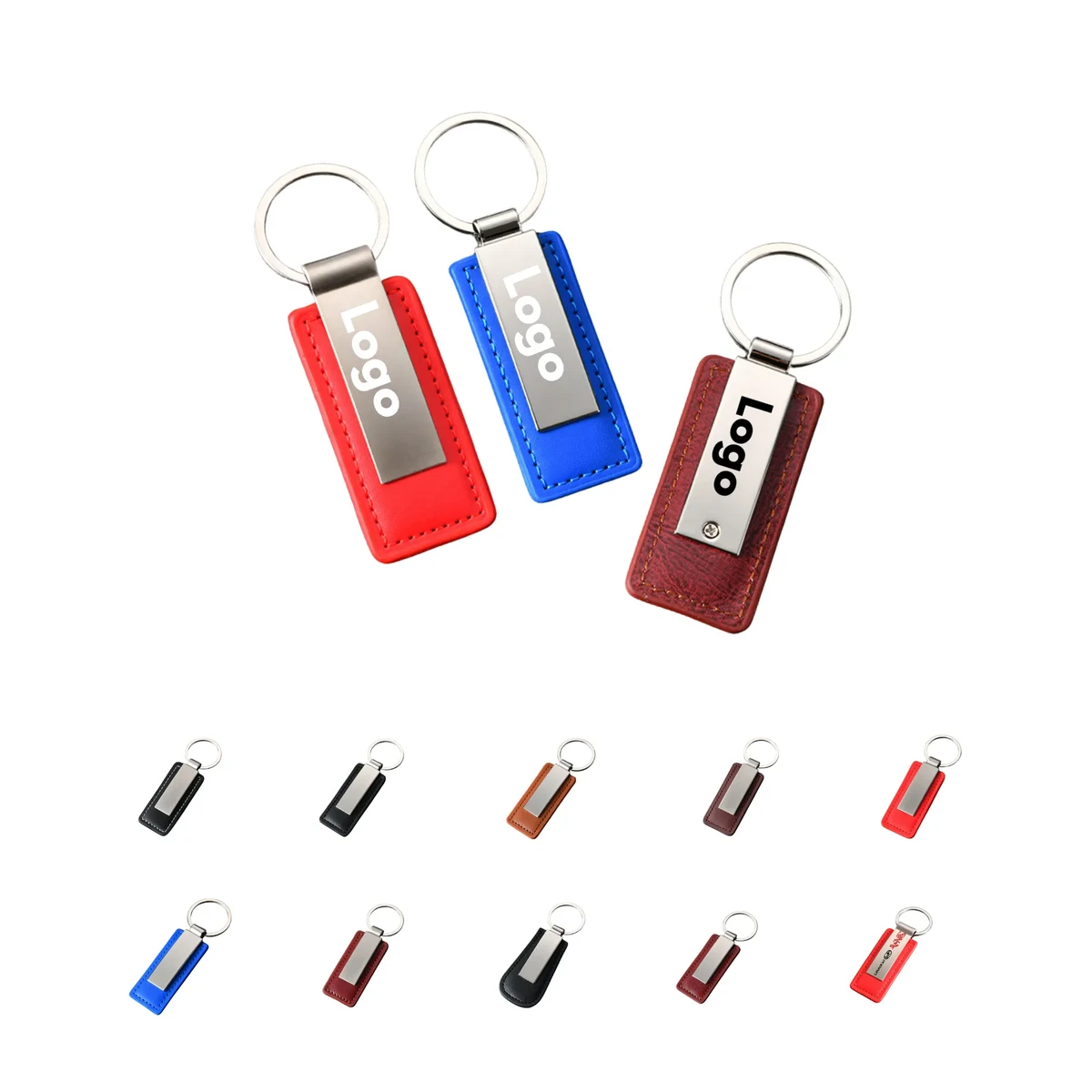 Metal Car Leather Keychain 1